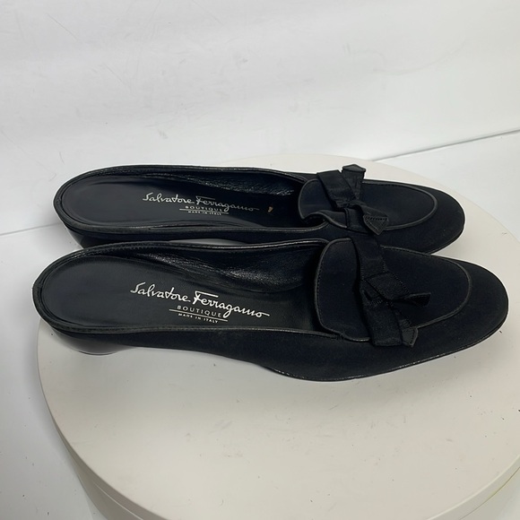 Salvatore Ferragamo black mules size 6.5 B - Picture 2 of 12